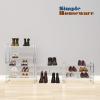 imageSIMPLE HOUSEWARE 3Tier Stackable Mesh Shoe Rack SilverSilver