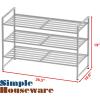 imageSIMPLE HOUSEWARE 3Tier Stackable Mesh Shoe Rack SilverSilver