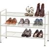 imageSIMPLE HOUSEWARE 3Tier Stackable Mesh Shoe Rack SilverWhite