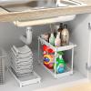 imageSIMPLE HOUSEWARE Standard 3Tier Slim Rolling Storage Cart WhiteWhite
