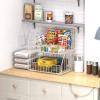 imageSimple Houseware 2 Pack Stackable Large Wide Entry Basket Bin White 17InchWhite