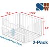imageSimple Houseware 2 Pack Stackable Large Wide Entry Basket Bin White 17InchWhite