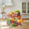 imageSimple Houseware 2 Pack Stackable Large Wide Entry Basket Bin White 17InchWhite