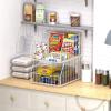 imageSimple Houseware 2 Pack Stackable Large Wide Entry Basket Bin White 17InchWhite