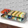 imageSimple Houseware 2 Tier Stackable Can Rack Silver 2 PackSilver
