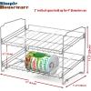 imageSimple Houseware 2 Tier Stackable Can Rack Silver 2 PackSilver