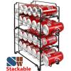 imageSimple Houseware 2PK Front Loading Tall skinny Can Dispenser ChromeBronze