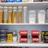 imageSimple Houseware 2Pack FrontLoading Beverage Soda Can Organizer Dispenser Clear2 Pack