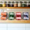 imageSimple Houseware 2Pack FrontLoading Beverage Soda Can Organizer Dispenser Clear4 Pack