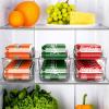 imageSimple Houseware 2Pack FrontLoading Beverage Soda Can Organizer Dispenser Clear4 Pack