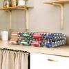 imageSimple Houseware 2Pack FrontLoading Beverage Soda Can Organizer Dispenser Clear4 Pack