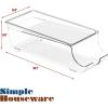 imageSimple Houseware 2Pack FrontLoading Beverage Soda Can Organizer Dispenser Clear4 Pack