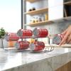 imageSimple Houseware 2Pack FrontLoading Beverage Soda Can Organizer Dispenser Clear4 Pack