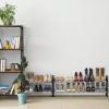 imageSimple Houseware 2Tier Expandable 1834 and Stackable Shoe Racks with Shelves for 8 Pairs of Shoes Black
