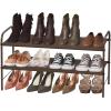 imageSimple Houseware 2Tier Shoe Rack Storage Organizer GreyBronze