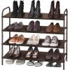 imageSimple Houseware 2Tier Shoe Rack Storage Organizer GreyBronze