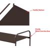 imageSimple Houseware 2Tier Shoe Rack Storage Organizer GreyBronze