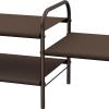 imageSimple Houseware 2Tier Shoe Rack Storage Organizer GreyBronze