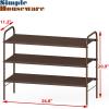 imageSimple Houseware 2Tier Shoe Rack Storage Organizer GreyBronze