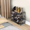 imageSimple Houseware 2Tier Shoe Rack Storage Organizer GreyBronze