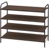 imageSimple Houseware 2Tier Shoe Rack Storage Organizer GreyBronze