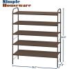 imageSimple Houseware 2Tier Shoe Rack Storage Organizer GreyBronze