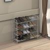 imageSimple Houseware 2Tier Shoe Rack Storage Organizer GreyGrey