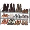 imageSimple Houseware 2Tier Shoe Rack Storage Organizer GreyGrey