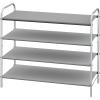 imageSimple Houseware 2Tier Shoe Rack Storage Organizer GreyGrey
