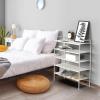imageSimple Houseware 2Tier Shoe Rack Storage Organizer GreyWhite