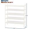 imageSimple Houseware 2Tier Shoe Rack Storage Organizer GreyWhite