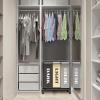 imageSimple Houseware 3 Bags Laundry Sorter with Extensible Clothes Hanging RodMulti