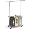 imageSimple Houseware 3 Bags Laundry Sorter with Extensible Clothes Hanging RodMulti