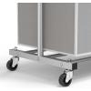 imageSimple Houseware 3 Bags Laundry Sorter with Extensible Clothes Hanging RodSilver