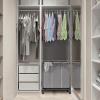 imageSimple Houseware 3 Bags Laundry Sorter with Extensible Clothes Hanging RodSilver
