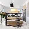 imageSimple Houseware 3Tier Counter Corner Shelf Organizer SilverBronze