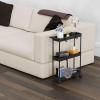 imageSimple Houseware 3Tier SlimNarrow Storage Cart with Handle 55 Wide x 265 Height Rolling Organizer for Kitchen Bathroom Laundry Room  BlackBlack