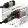imageSimple Houseware 3Tier Stackable Water Bottle Storage Organizer Clear  Space Saving Bottle Holder for Kitchen Pantry and Refrigerator  Fits Stanley 40 oz Tumbler3Tier