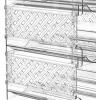imageSimple Houseware 3Tier Stackable Water Bottle Storage Organizer Clear  Space Saving Bottle Holder for Kitchen Pantry and Refrigerator  Fits Stanley 40 oz Tumbler3Tier