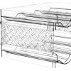 imageSimple Houseware 3Tier Stackable Water Bottle Storage Organizer Clear  Space Saving Bottle Holder for Kitchen Pantry and Refrigerator  Fits Stanley 40 oz Tumbler2Tier