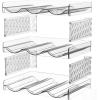 imageSimple Houseware 3Tier Stackable Water Bottle Storage Organizer Clear  Space Saving Bottle Holder for Kitchen Pantry and Refrigerator  Fits Stanley 40 oz Tumbler3Tier