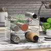 imageSimple Houseware 3Tier Stackable Water Bottle Storage Organizer Clear  Space Saving Bottle Holder for Kitchen Pantry and Refrigerator  Fits Stanley 40 oz Tumbler3Tier