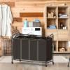 imageSimple Houseware 4Bag Heavy Duty Laundry Sorter Rolling Cart SilverAssortedBronze