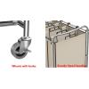imageSimple Houseware 4Bag Heavy Duty Laundry Sorter Rolling Cart SilverAssortedChrome