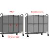 imageSimple Houseware 4Bag Heavy Duty Laundry Sorter Rolling Cart SilverAssortedDark Grey