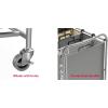 imageSimple Houseware 4Bag Heavy Duty Laundry Sorter Rolling Cart SilverAssortedSilverAssorted