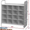 imageSimple Houseware 4Tier 16 Cube Shoe Cubby Rack Organizer Gray