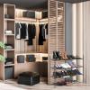 imageSimple Houseware 4Tier Expandable and Stackable Shoe Racks with Shelves for 16 Pairs of Shoes Black3Tier