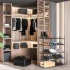 imageSimple Houseware 4Tier Expandable and Stackable Shoe Racks with Shelves for 16 Pairs of Shoes Black4Tier