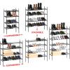 imageSimple Houseware 4Tier Expandable and Stackable Shoe Racks with Shelves for 16 Pairs of Shoes Black4Tier